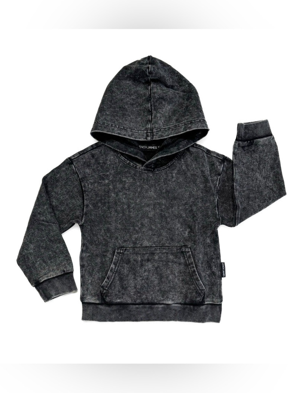 Lenox James Kids' Acid Wash Black Hoodie Size 2T NWT